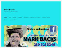 Tablet Screenshot of markbacks.com